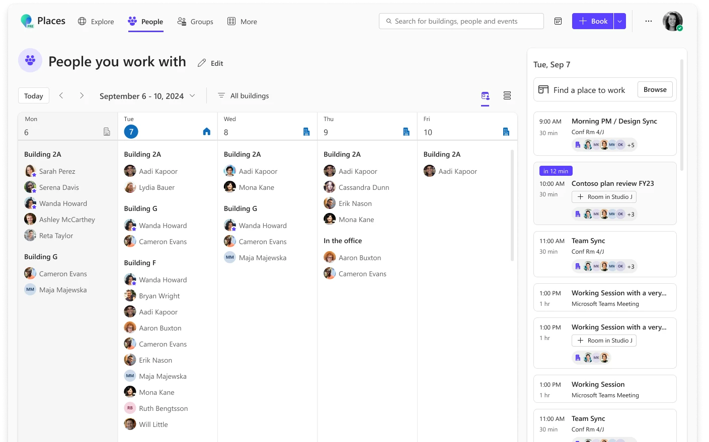 Microsoft Places comparison